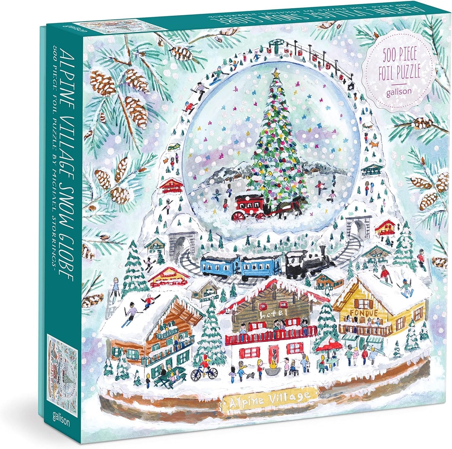 Alpine Village Snow Globe Puzzle Michael Storrings