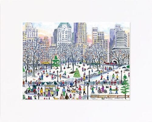 Central Park Holiday Print