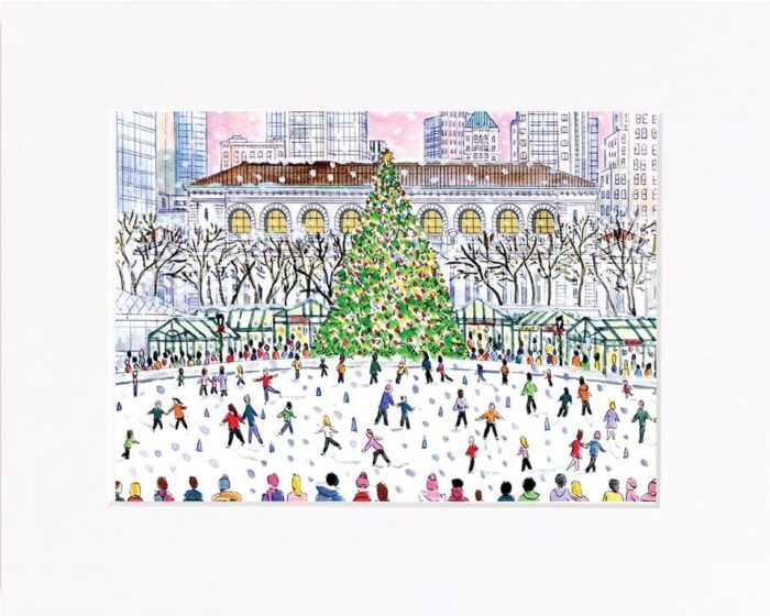 Bryant Park Skating Print