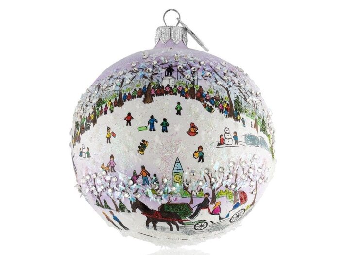 Central Park Sledding Ornament