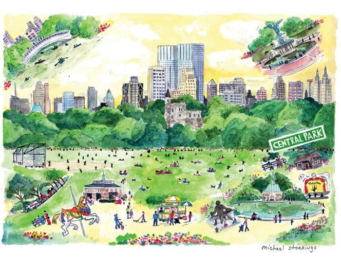 Central Park Spring Original Art