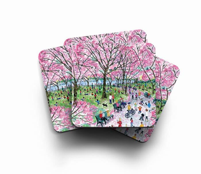 Cherry Blossoms Coasters (Set of 4)