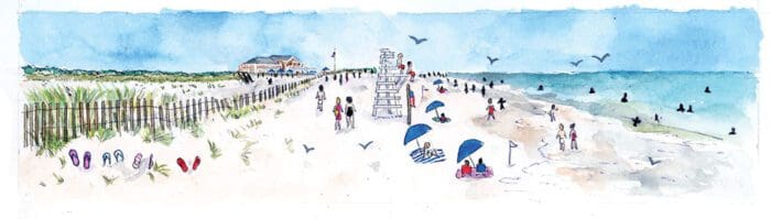 Hamptons Beach Getaway Original Art