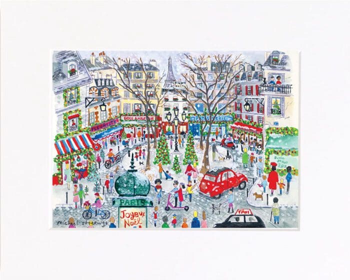 Paris at Christmas Print