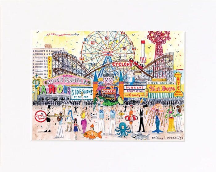 Summer at the Amusement Park Print