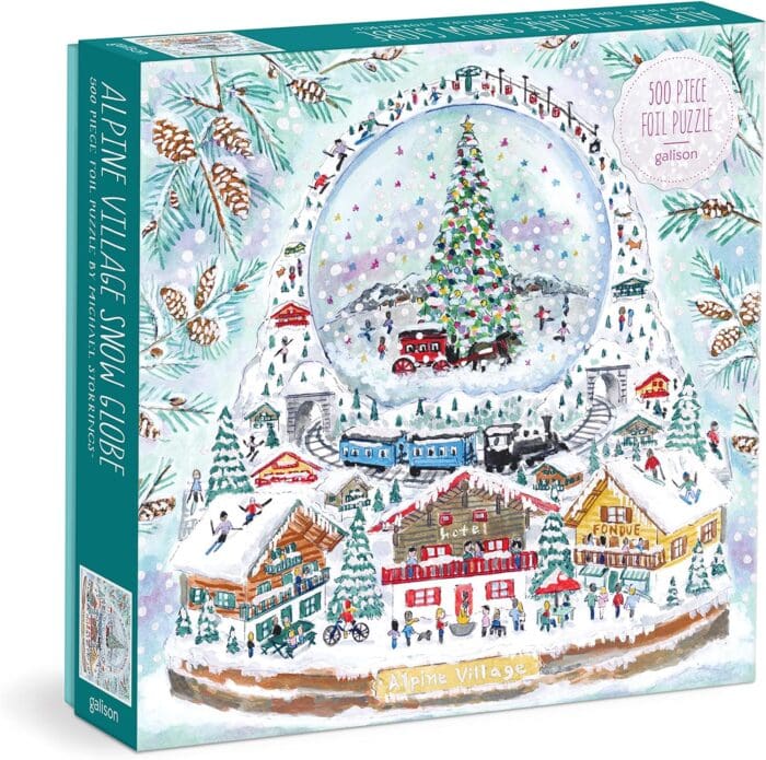 Alpine Village Snow Globe Puzzle