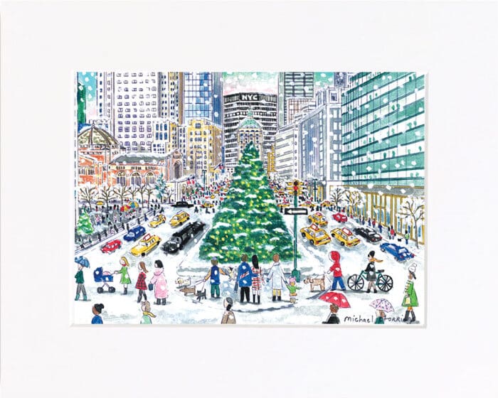 Park Avenue Christmas Print