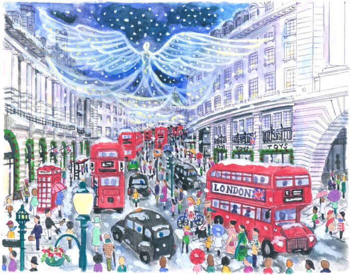 Regent Street Christmas Original Art