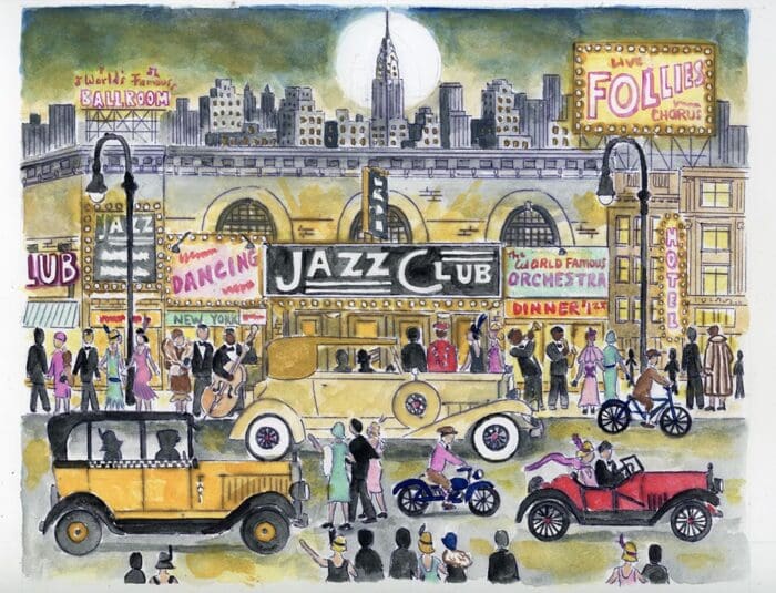 Jazz Club Original Art