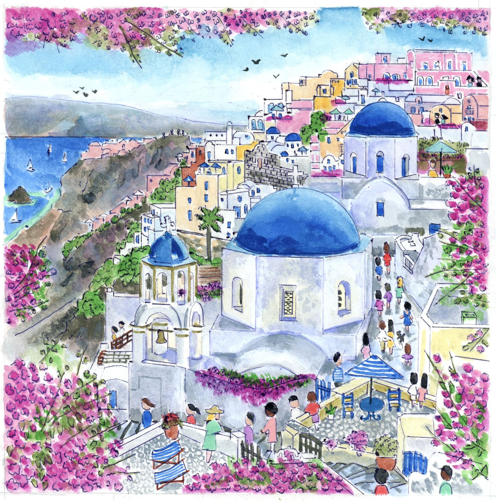 Santorini Original Art
